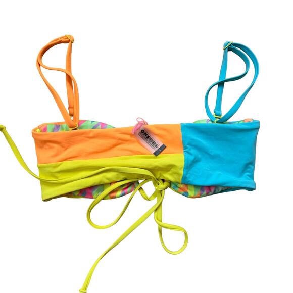 ONEONE Anastasia Reversible Swim Suit Neon Size Small - Picture 2 of 10